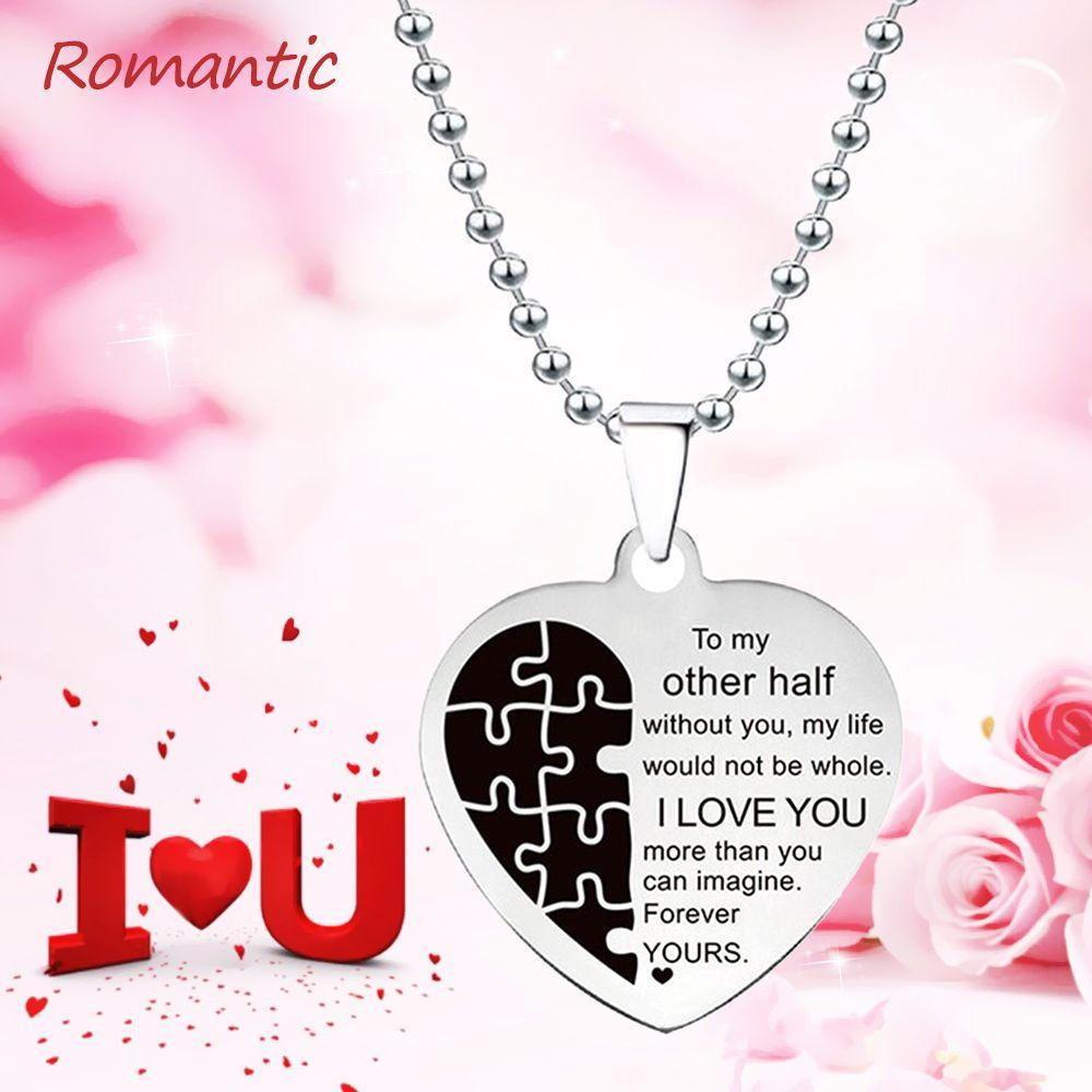 Lily Hati Gantungan Kunci Liontin Romantis Anti Karat Suami Istri Hari Valentine I LOVE YOU