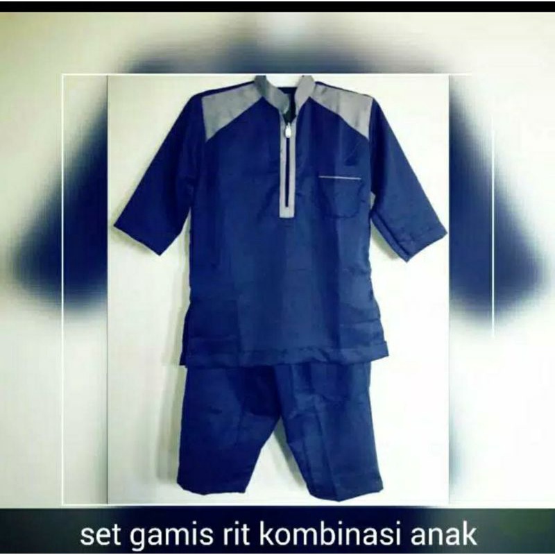 Stelan Gamis banin kombinasi kain katun toyobo