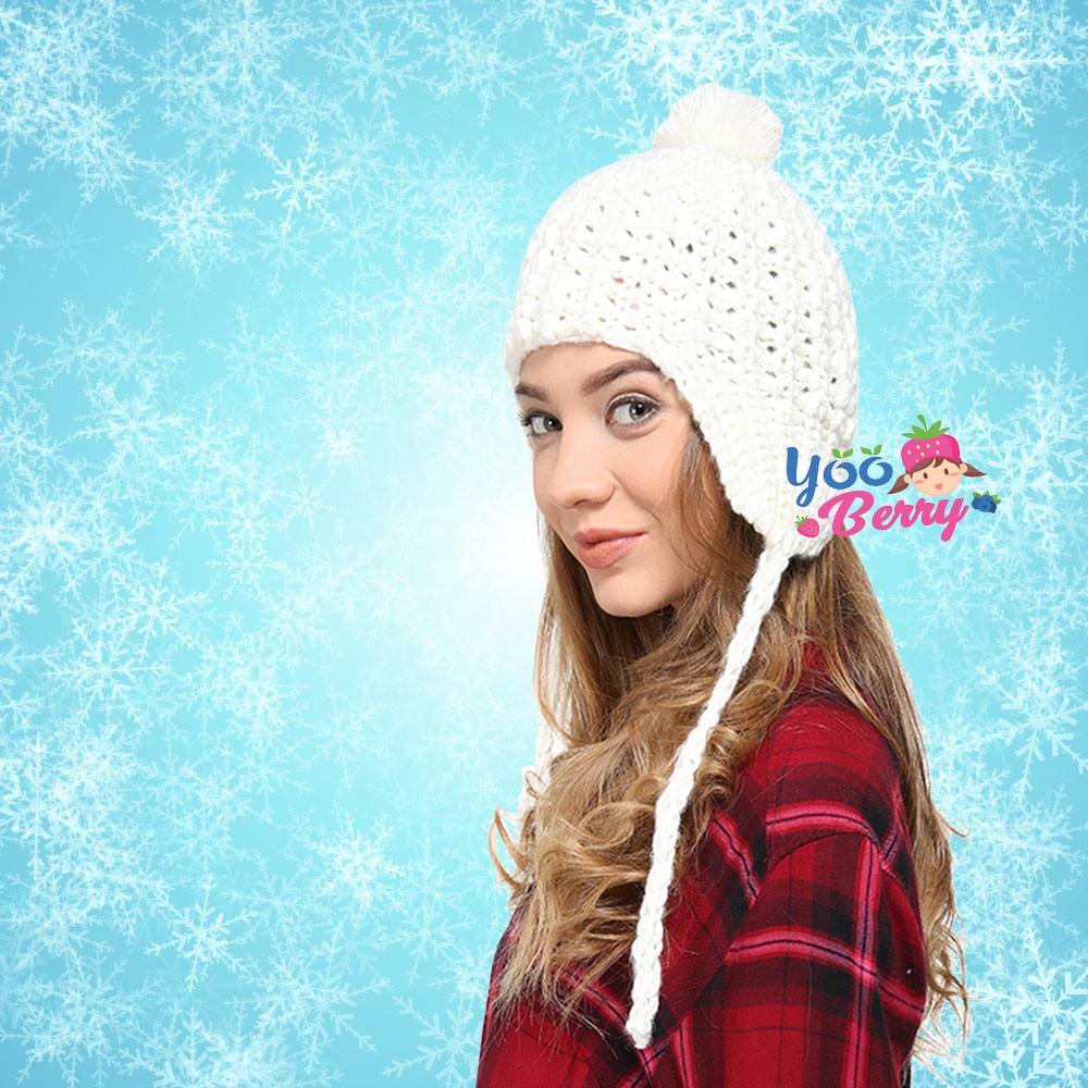 YooBerry Topi Kupluk Rajut Princess Frozen Berry Mart