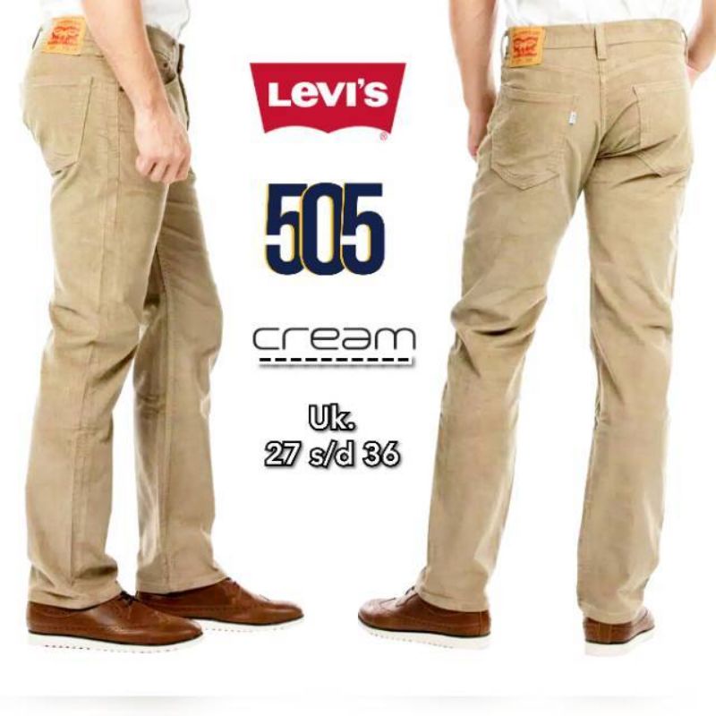 (HARGA PROMO!! BISA COD) CELANA L3Vl'3S STANDAR PRIA COWOK 505 REGULAR REGULER PANJANG STRAIGHT JEANS BISA COD BAYAR MURAH BAGUS GAYA LONG PANTS WARNA CREAM / COKLAT MUDA / MOCA UKURAN SIZE 28,29,30,31,32,33,34,35,36,37,38 / S M L XL XXL XXXL 4XL 5XL