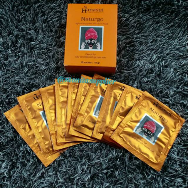 Hanasui Lightening Peel Off Face Mask (Box isi 10pcs)