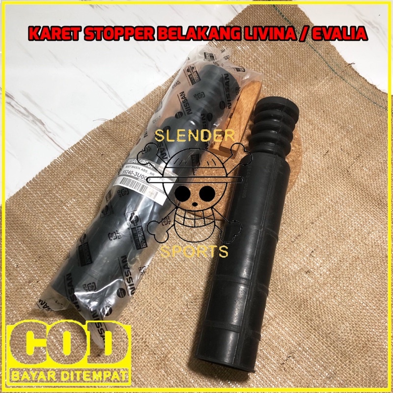 KARET BOOT SHOCKBEAKER BELAKANG GRAND LIVINA - KARET STOPPER EVALIA