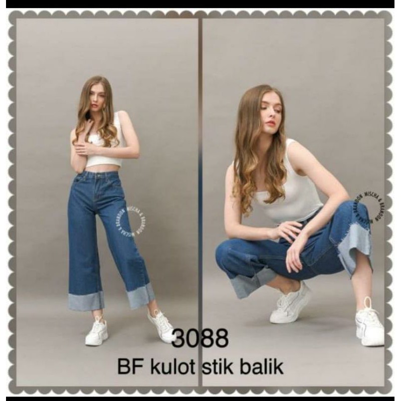 KULOT JEANS STIK BALIK MISCHA &amp; BRANDON ORIGINAL SIZE 27-34