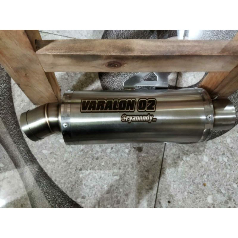 SILENCER (ONLY) KNALPOT POLOS/LASER NAMA (INLET 38/50) BEAT MIO VARIO AEROX SCOOPY NMAX PCX ADV DLL