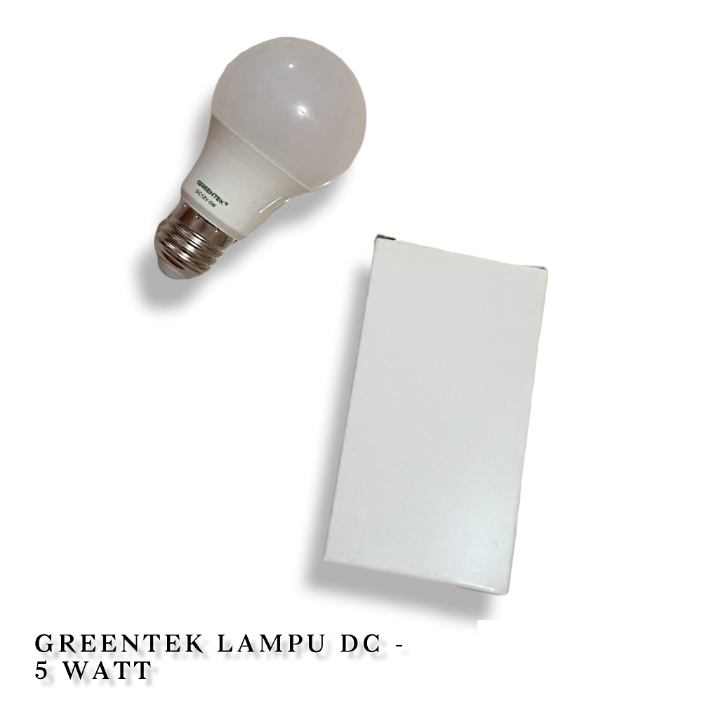 Bohlam Lampu Led Greentek DC 12V 5W / DC 12 Volt 5 Watt Putih