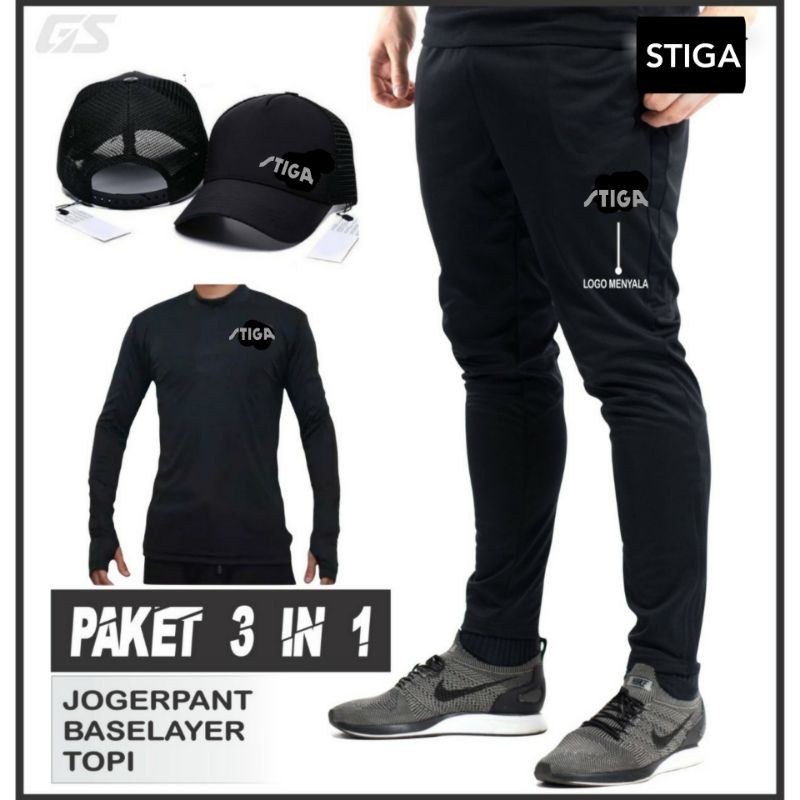 PAKET HEMAT baju tenis meja - celana tenis meja - topi tenis meja