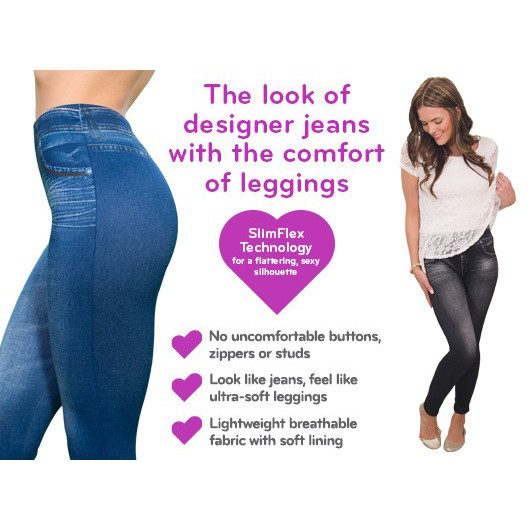 Slim N Lift Caresse Jeans Skinny Seamless Burn Fat Legging Pelangsing