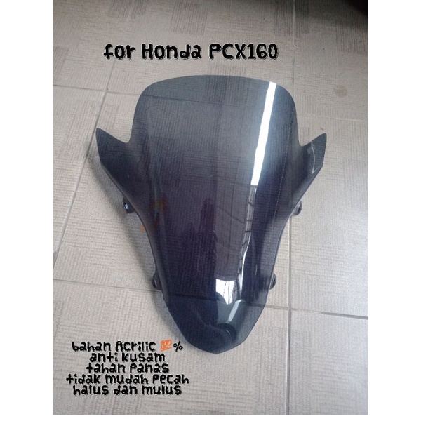 windshield Honda PCX160 smoke clear