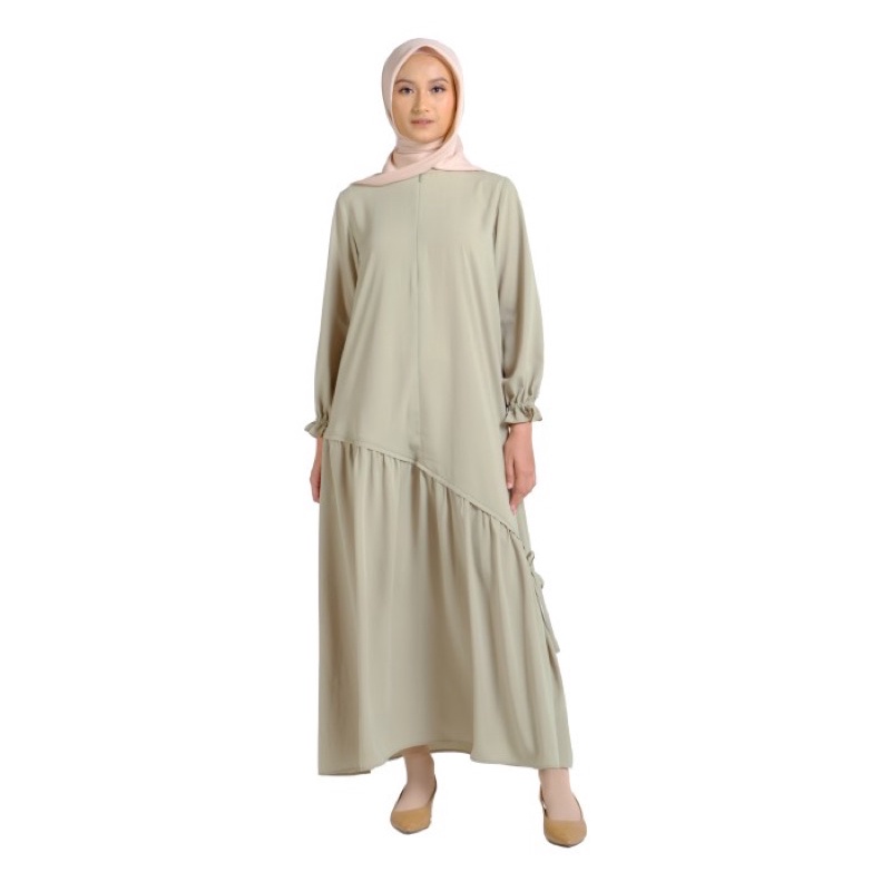 ZOYA GAMIS WANITA DEWASA POLOS AVISTA DRESS