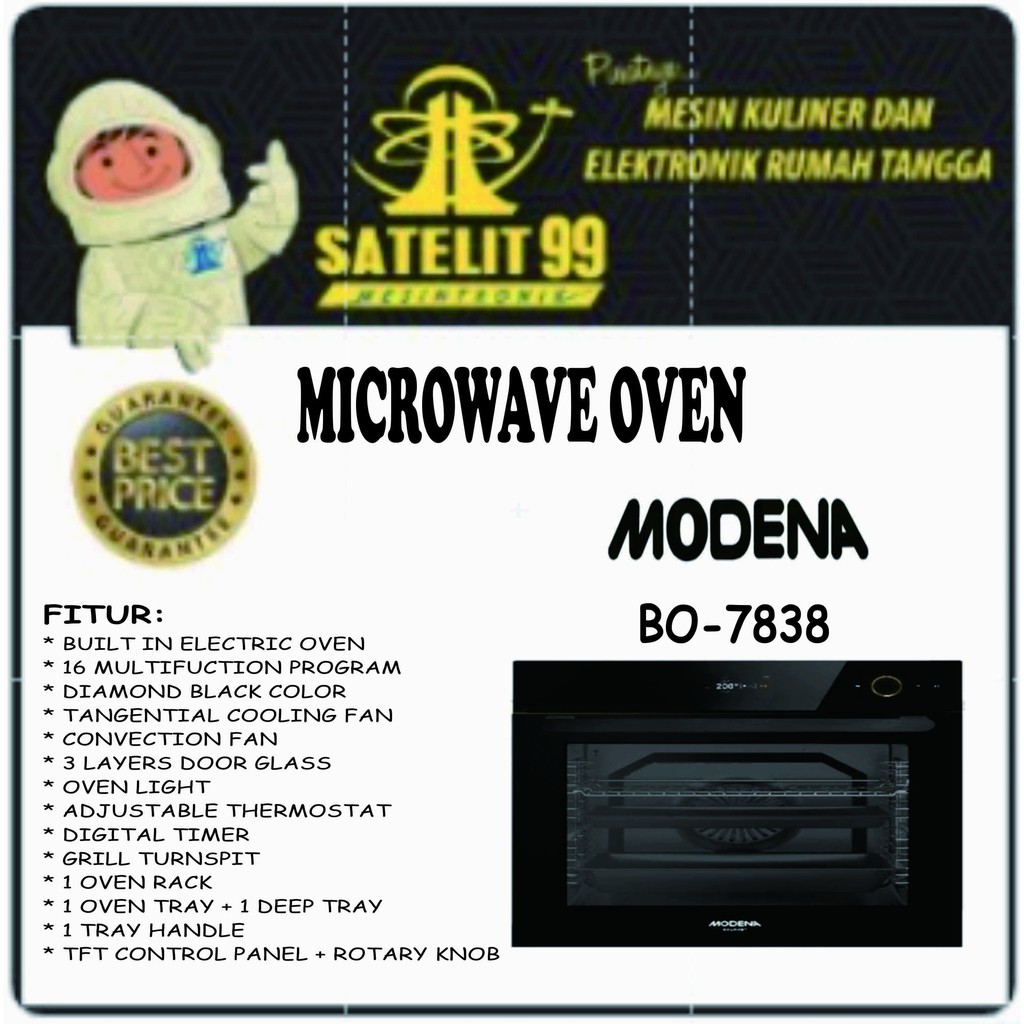 BUILT-IN ELECTRIC OVEN - BRAVO MODENA BO-7838