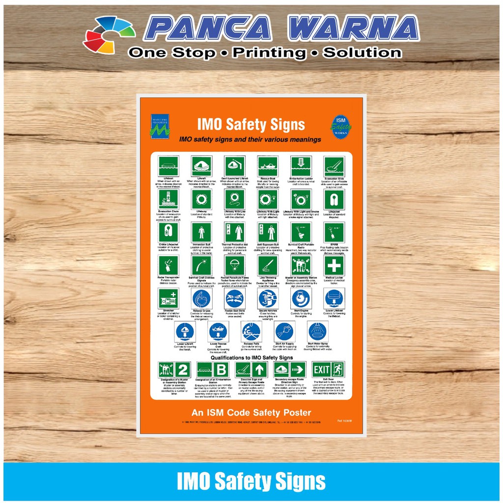 

Stiker Kapal Safety Sign Imo Safety Sign ISM Code Perkapalan
