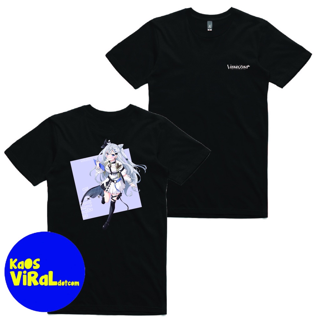 BAJU KAOS ANIME VTUBER ZETA VESTIA T-SHIRT UNISEX KAOS VIRAL