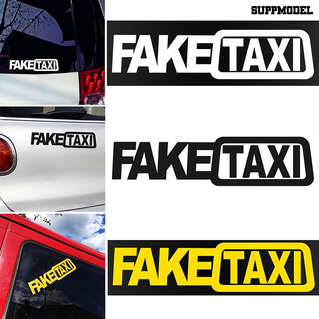 Sl Stiker Tulisan FAKE TAXI Untuk Dekorasi Mobil