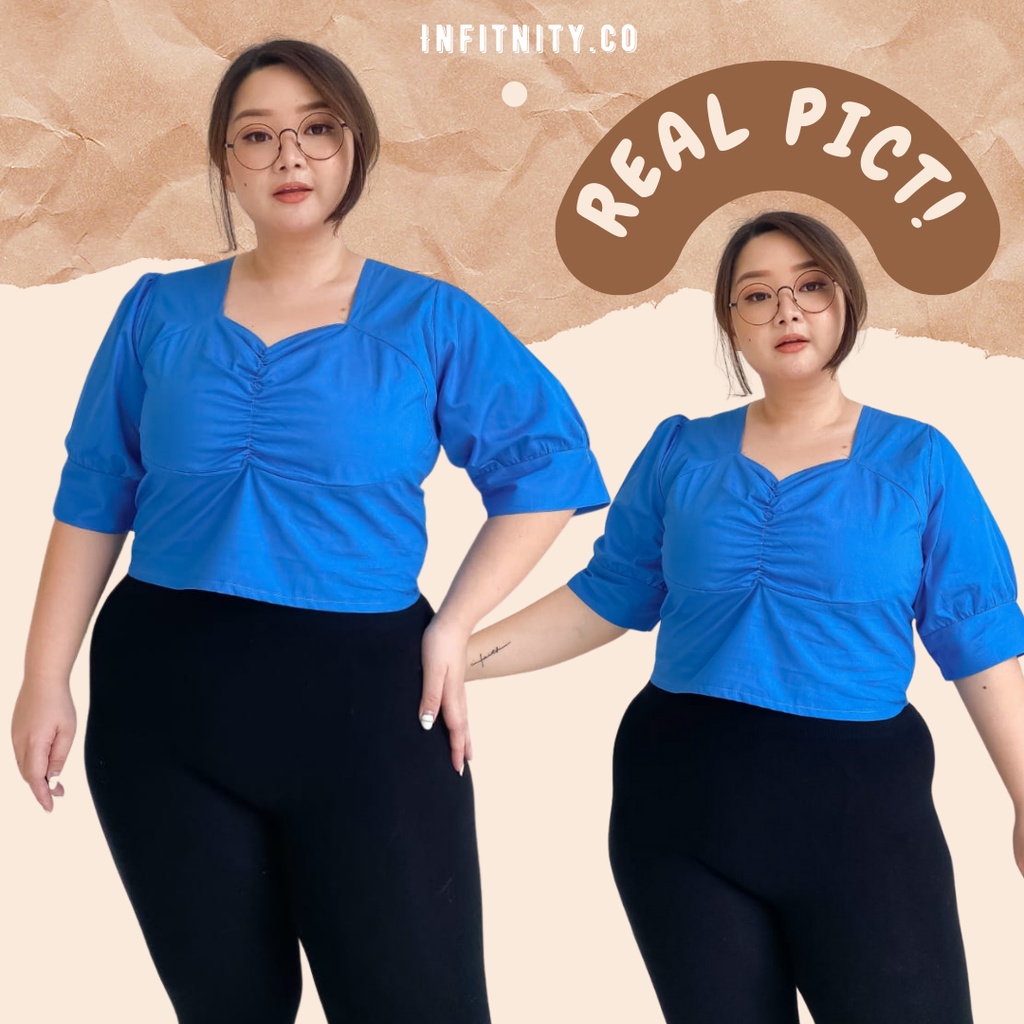 ATASAN CROP TOP BIG SIZE PLUS SIZE JUMBO WANITA