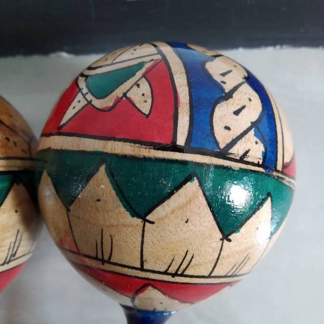 Alat Musik Marakas Pasir &quot;Lukis Bola Besar&quot; Shacker Maracas Sand