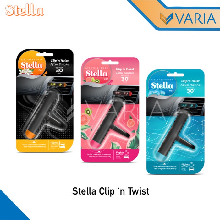 Stella Clip N Twist Parfum Pewangi AC Mobil Car Air Freshener