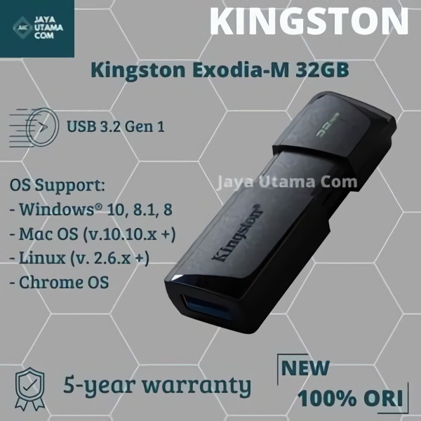 FLASHDISK KINGSTON DATATRAVELER DT-EXODIA M - 32GB DTXM USB 3.2 ORI