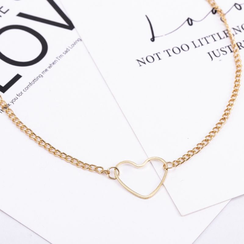 PROMO TERMURAH!! COD Kalung wanita bandul love simple korean style acc