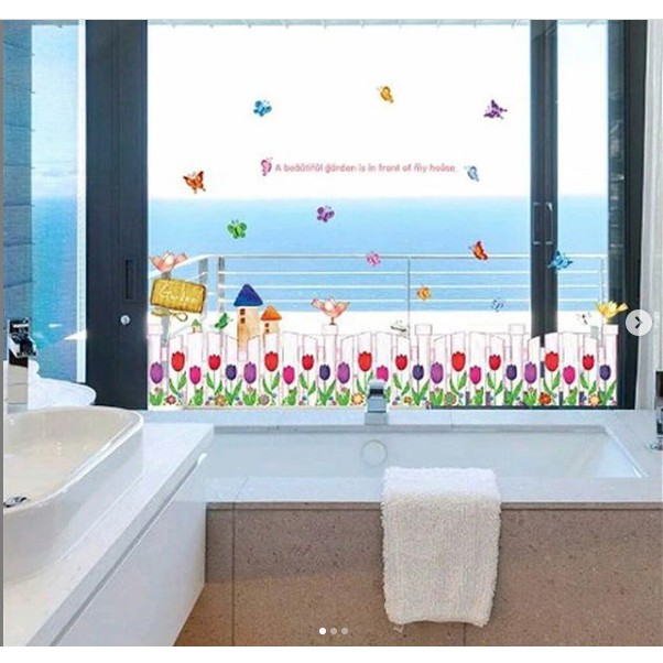 Wallsticker - Wallsticker Dinding - Wall Stiker Anak - Stiker Dinding - Stiker Anak - Bunga Tulip