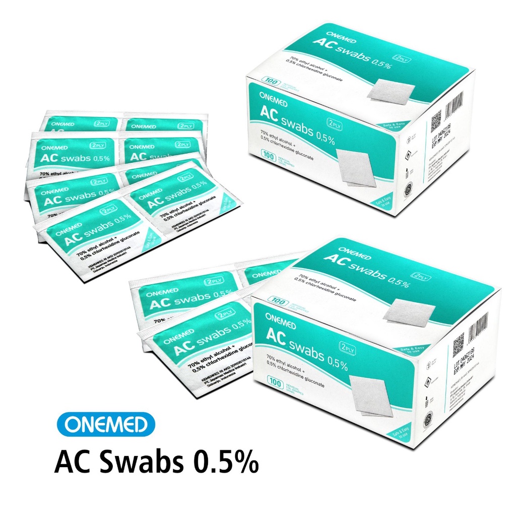 AC Swabs 0.5% OneMed box 100 Pcs