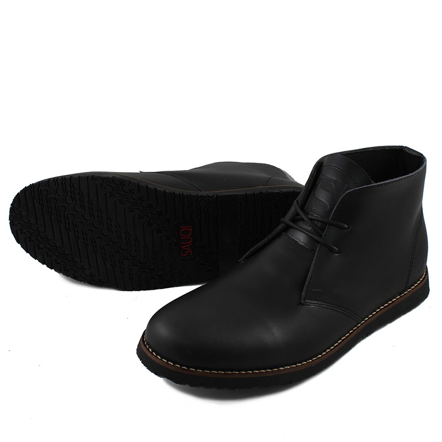 SAUQI FOOTWEAR -SEPATU BOOTS KULIT FORMAL KERJA PRIA CASUAL BOOT FASHION KEKINIAN