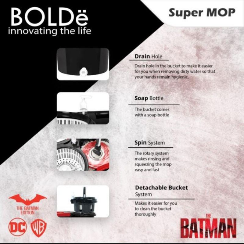 Bolde Super Mop BATMAN edition