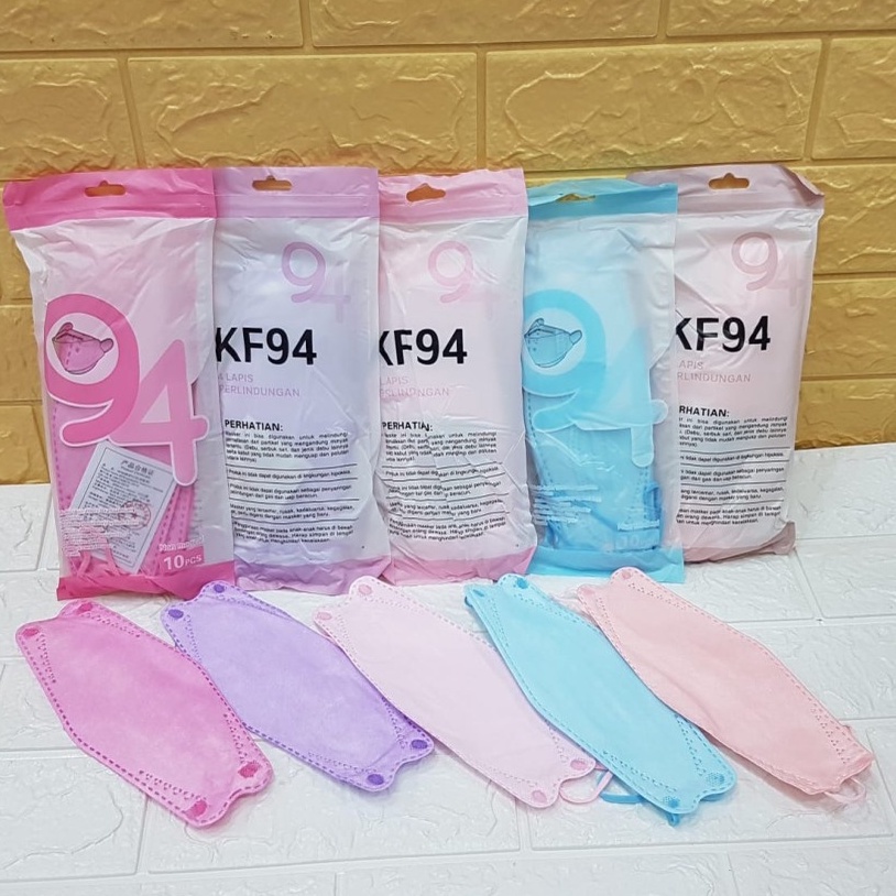 Masker KF94 4ply Korea 3D Design Disposable Isi 10 PCS