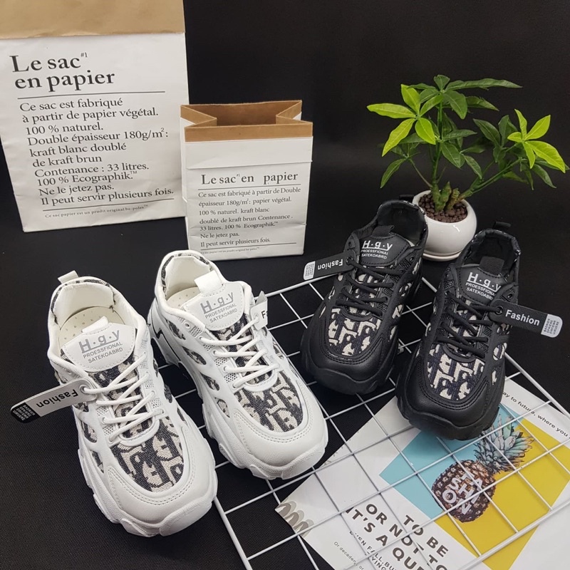 Sneakers Ulzzang Harajuku Import HGY high quality fashion shoes sepatu wanita archlight sporty