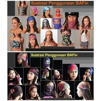 Masker Buffs Bandana Warna/Masker Multifungsi Bahan Lembut