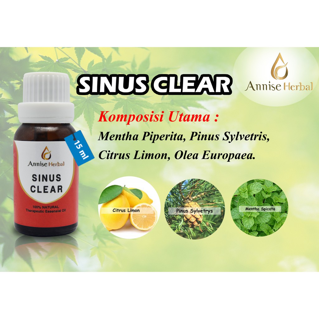 Sinus Clear Oil for Dewasa Annise Herbal. Obat Herbal Sinusitis, Obat ...