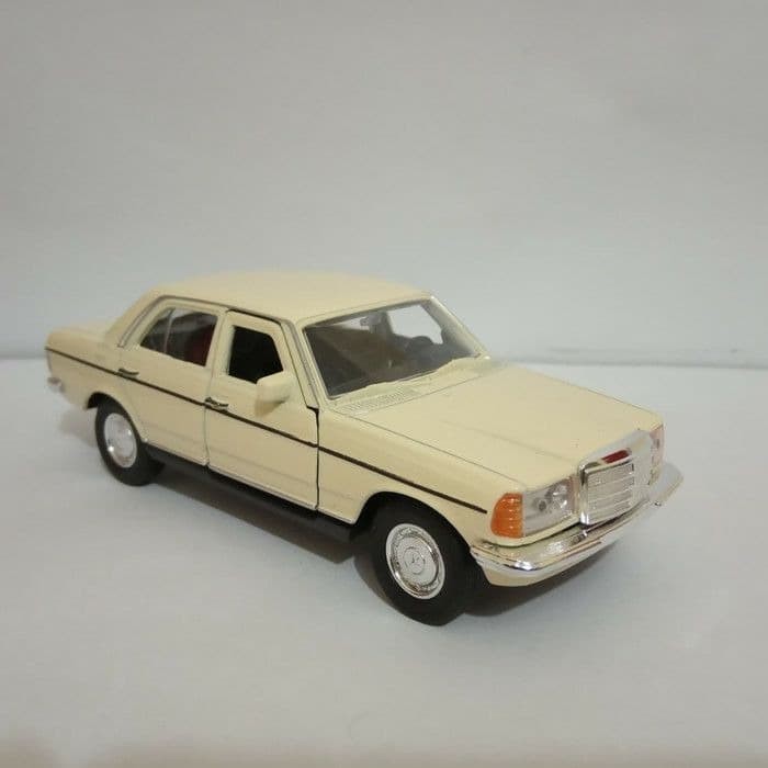 Diecast Mercedes-Benz W123 Cream miniatur mobil klasik Welly 36 murah