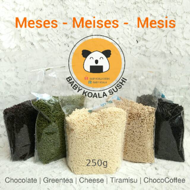 MEISES 250g | Meses/ Mesis Tiramisu, Greentea/Matcha, Coffee/Kopi, Cheese/Keju,