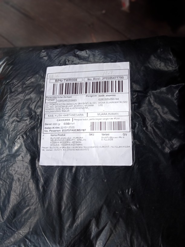 Blouse Anjela Dus - Aurora Selendang Ceruty - Stelan Kebaya Modern - Kebaya Wisuda - Kebaya Kekinian