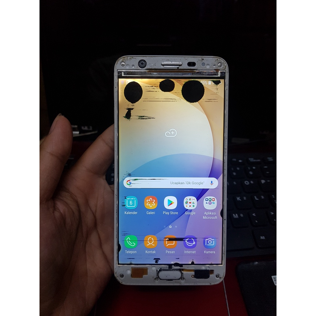 LCD Samsung Galaxy J7 Prime G610 ORI Copotan Minus Tompel