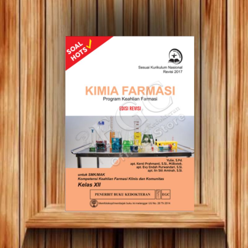 Jual EGC BUKU SMK KESEHATAN Kimia Farmasi Kelas XII (SMKF JABAR ...