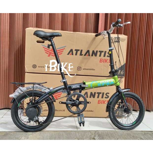 Murah! Sepeda Lipat 16&quot; ama 20&quot; Atlantis Crossby Cakram 7 Speed Shimano