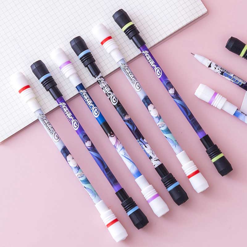 Pulpen Spinning Anti slip Penghilang Stress Untuk Stationery Sekolah