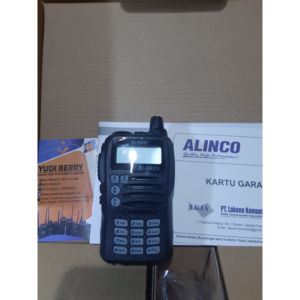 Ht Alinco Dj Crx5 Frekuensi Dual Band Bekas Ht Alinco CRX 5 UHF dan VHF Normal Second Mulus DJ-CRX5 