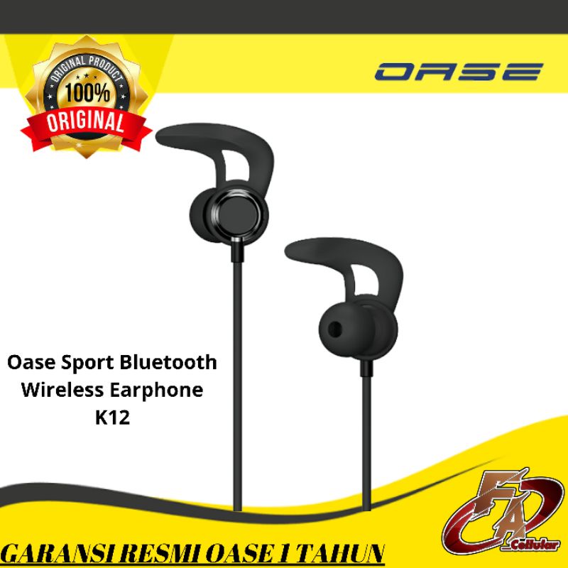 Oase Sport Bluetooth Wirelles Earphone K12 - Garansi Resmi Oase