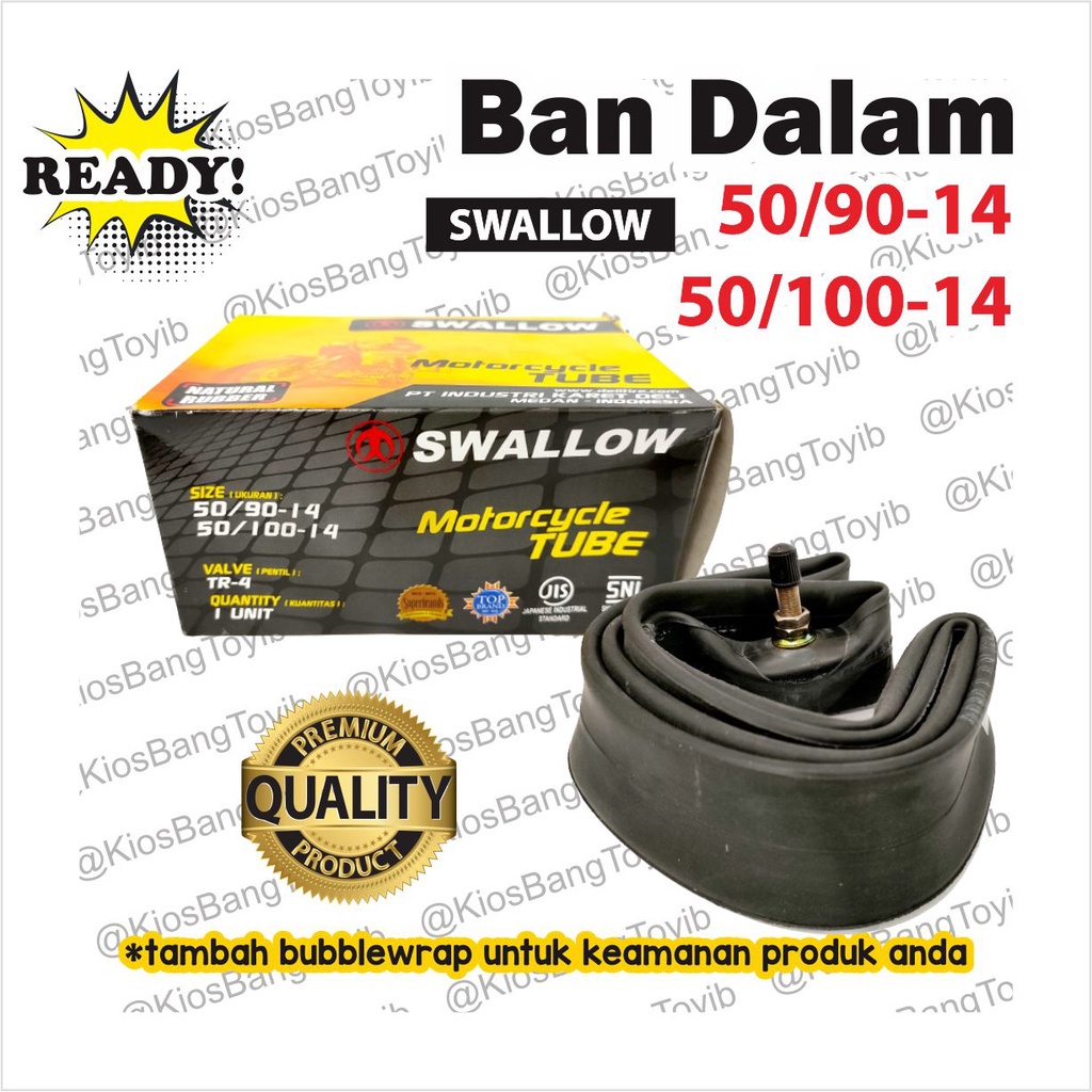 Ban Dalam Swallow Bebek Matic Ring 14 Ring 16 Ring 17