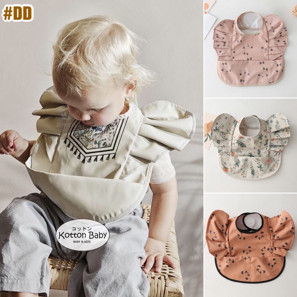 BIB BAYI BAJU BLW  / BABY SILICONE CELEMEK MAKAN MPASI / SLABBER / TATAKAN AIR LIUR DQIN DD catalog