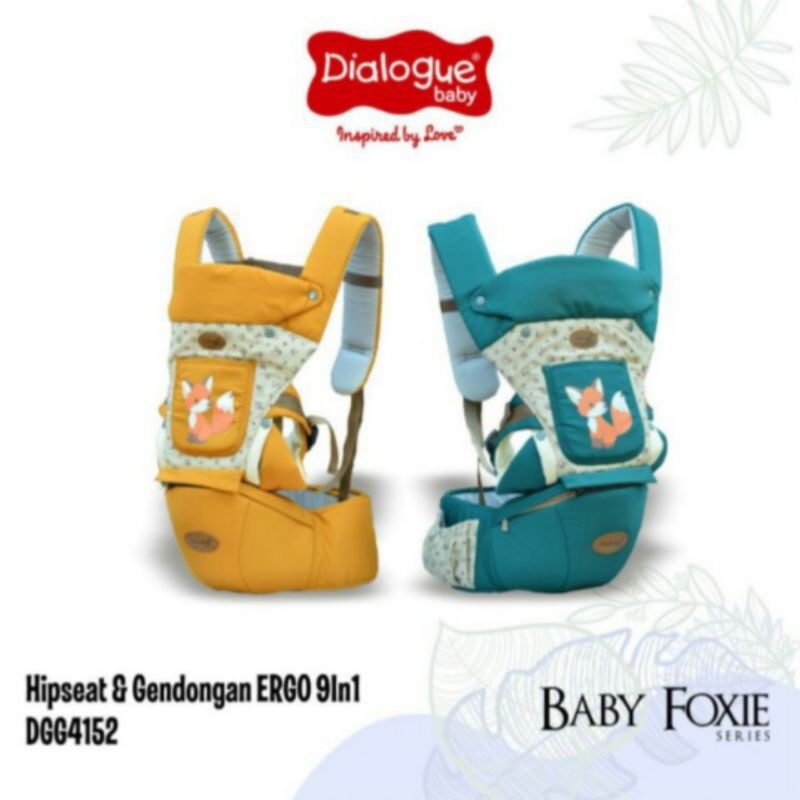 Dialogue gendongan hipseat ergo 9in1 foxie series