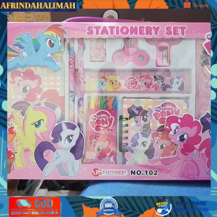 

[TERBARU] Set Perlengkapan Little Pony Alat tulis Karakter Pony Sekolah