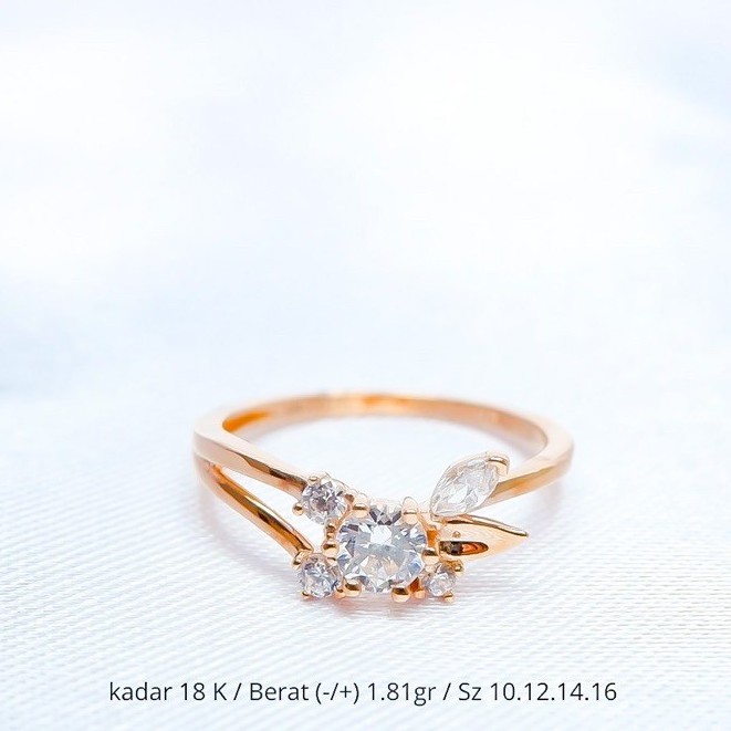 Cincin Song Series by Sandra Dewi Gold Kadar 18K RI200216