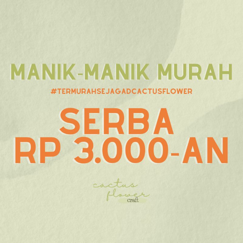 OBRAAL MANIK MANIK MURAH! (geser sampai foto terakhir)