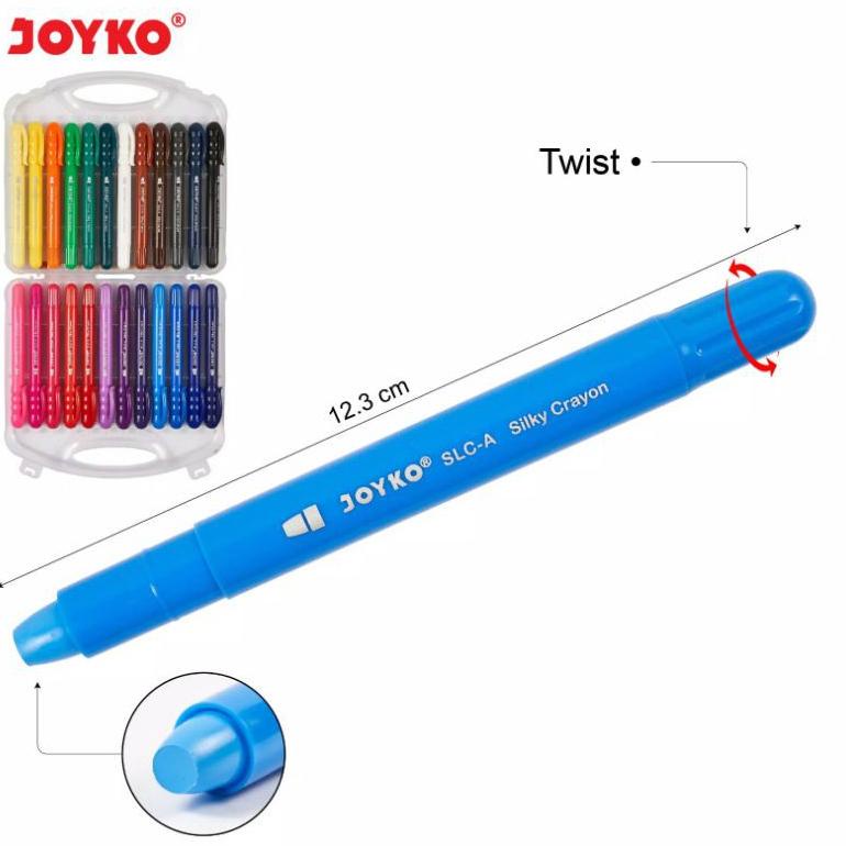 

[KODE 8MWMV] Silky Crayon Halus Joyko SLC-A-24 Warna Krayon Halus Joyko