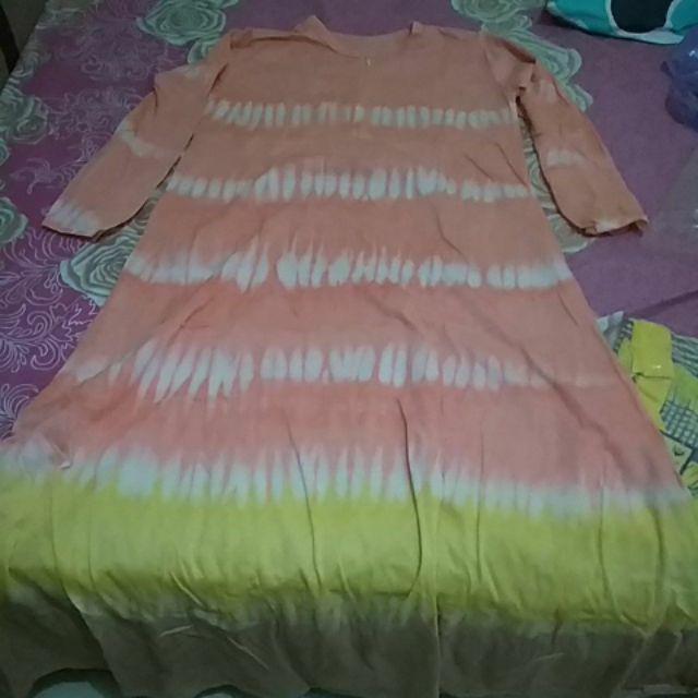 Pelangi Gamis Kaos Pelangi Tiedye Batik Payung Jumbo Syari Super