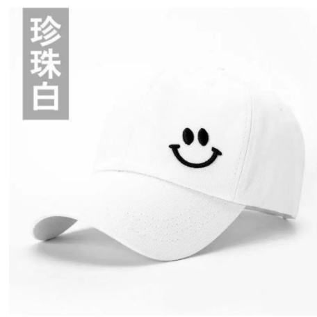 TOPI BORDIR / BASEBALL SMILE/ TOPI DISTRO PRIA &amp; WANITA / TOPI SANTAI MODEL KEKINIAN MOEL TERBARU