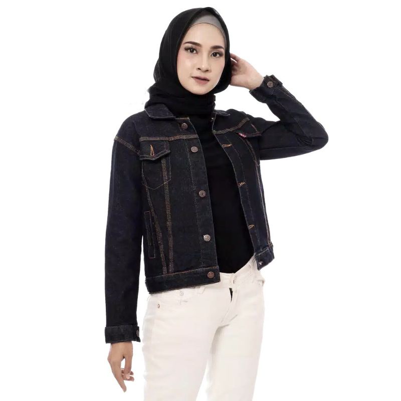 Orimoza Biondy Jaket jeans wash-JAKET BIONDY BLACK