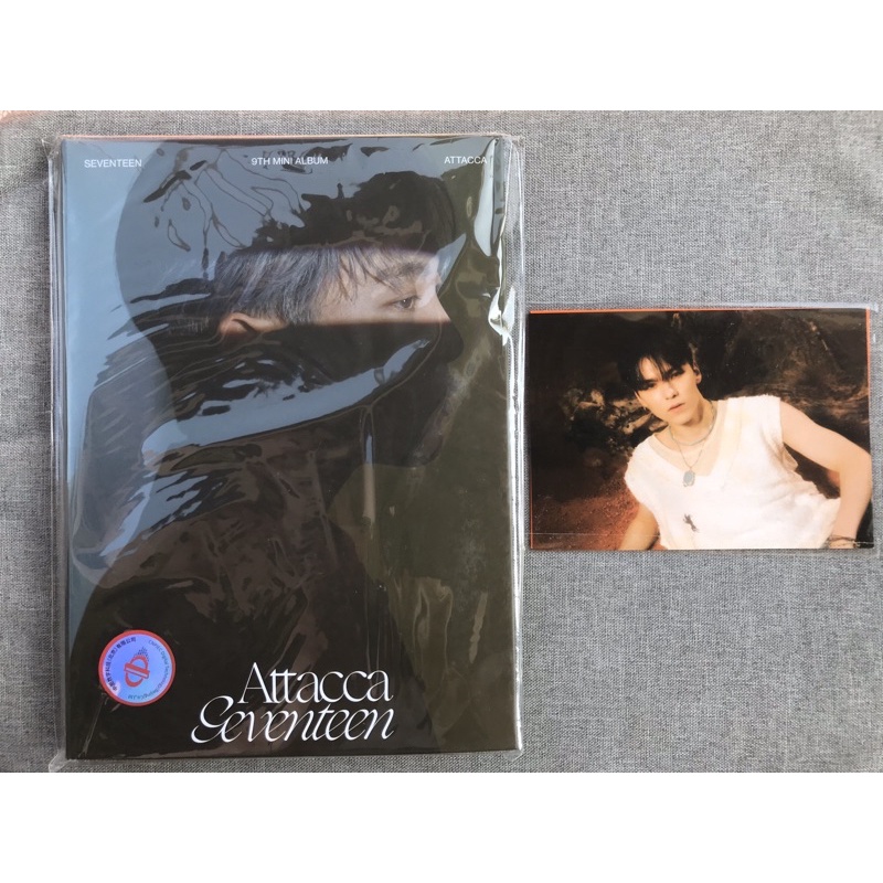 ALBUM ONLY ATTACA SVT SEUNKWAN COVER + booklet -RPC BONUS OFFICIAL POSTCARD VERNON